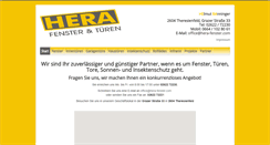 Desktop Screenshot of hera-fenster.com