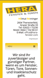Mobile Screenshot of hera-fenster.com