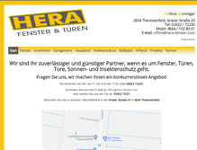 Tablet Screenshot of hera-fenster.com